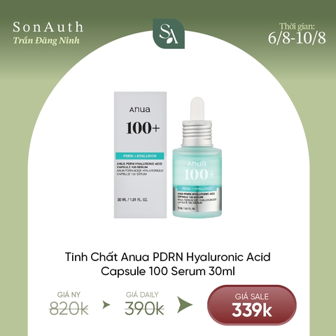 Tinh chất Dưỡng Ẩm Phục Hồi Da Anua PDRN Hyaluronic Acid Capsule 100 Serum 30ml
