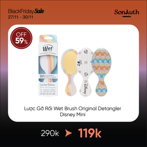 Lược Chải Tóc Gỡ Rối Wet Brush Original Detangler Disney Mini