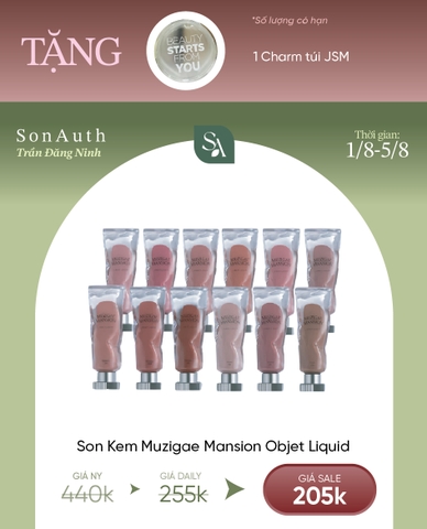 Son Kem Thuần Chay Muzigae Mansion Objet Liquid 6ml
