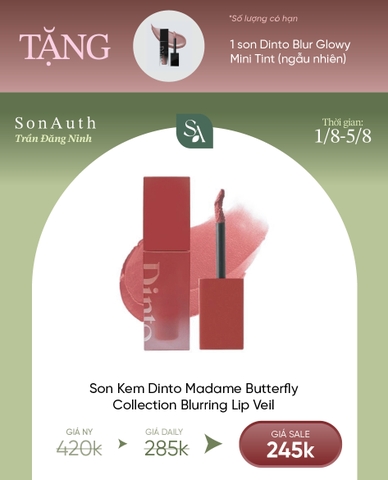 Son Kem Dinto Madame Butterfly Collection Blurring Lip Veil 3.5ml