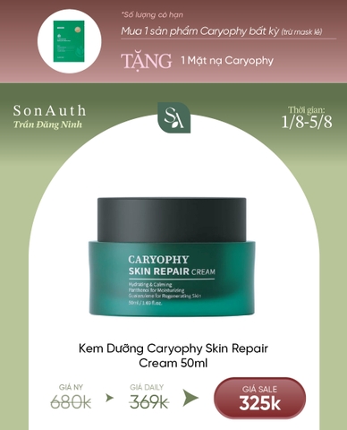 Kem Dưỡng Ẩm Phục Hồi Caryophy Skin Repair Cream 50ml