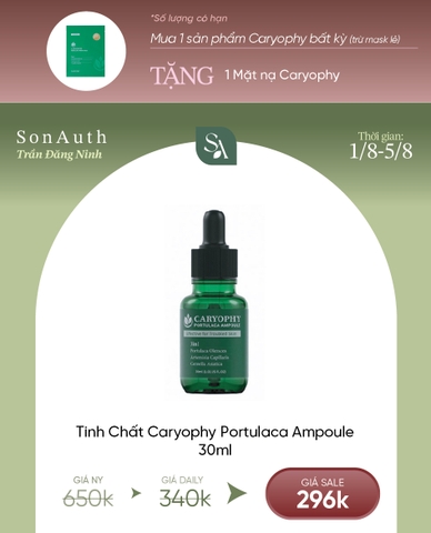 Tinh Chất Giảm Mụn Caryophy Portulaca Ampoule 30ml