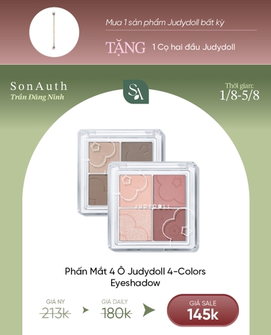 Bảng Mắt 4 Màu Judydoll 4-Colors Eyeshdow 4.8g