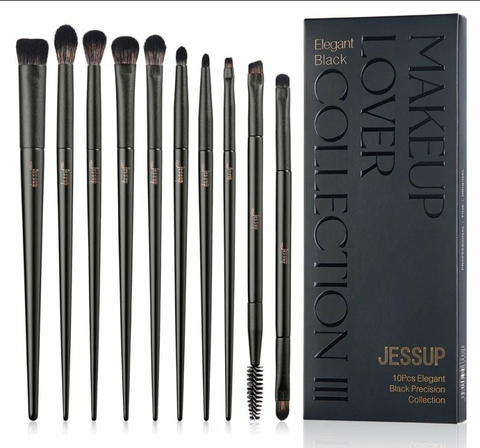 Bộ cọ trang điểm Jessup Elegant Black Makeup Lover Brush Set