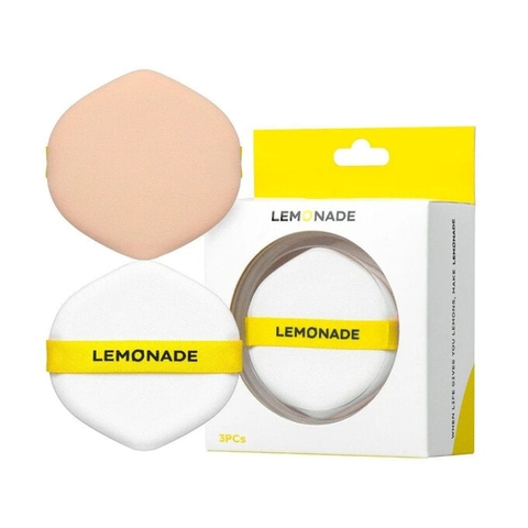 Bộ 3 Bông Phấn Lemonade Tán Kem Nền
