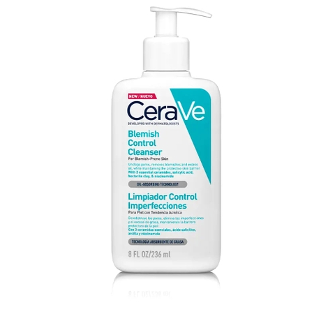 Sữa Rửa Mặt Cerave Blemish Control Cleanser 236ml