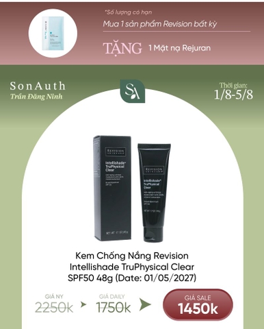Kem Chống Nắng Revision Intellishade TruPhysical Clear SPF50