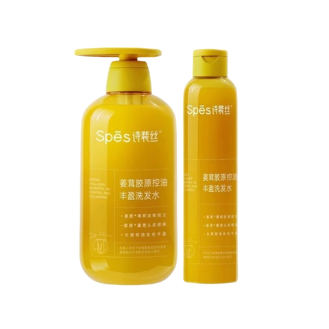 Dầu Gội Gừng Giảm Rụng Tóc Spes Ginger Collagen Shampoo Pol Control And Volumizing 200ml