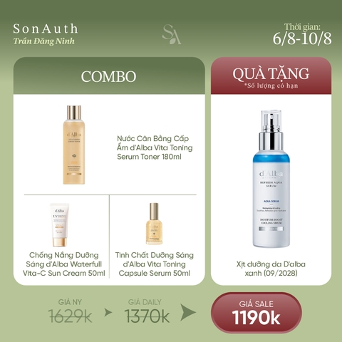 Combo KT-20| Combo d'Alba Tặng d'Alba