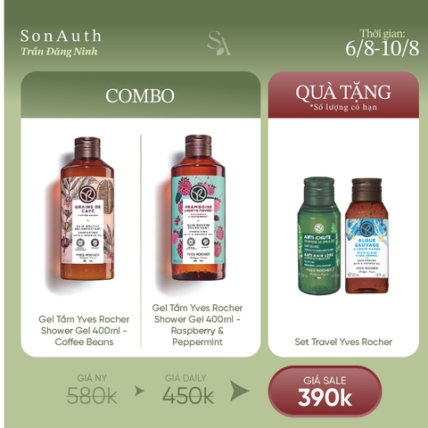 Combo KT-16| Combo Yves Rocher Tặng Yves Rocher