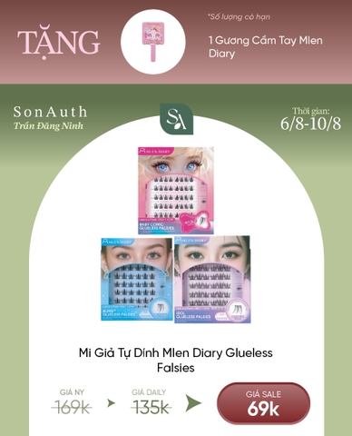 Mi Giả Tự Dính Mlen Diary Glueless Falsies