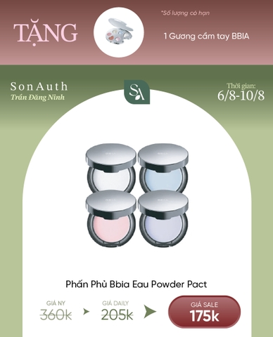 Phấn Phủ Nén BBIA Eau Powder Pact 9g
