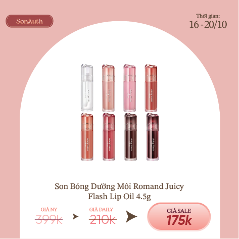 Son Bóng Dưỡng Môi Romand Juicy Flash Lip Oil 4.5g
