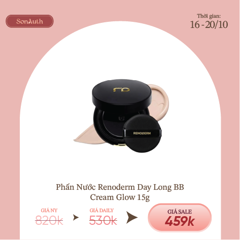 Phấn Nước Bóng Khoẻ Renoderm Day Long BB Cream Glow 15g