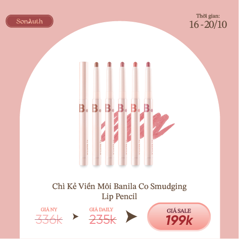 Chì Kẻ Viền Môi Banila Co Smudging Lip Pencil 0.8g