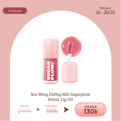 Son Bóng Dưỡng Sugarplum Delish Lip Oil 3.4g