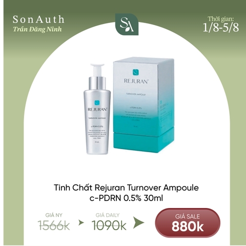 Tinh Chất Phục Hồi, Tái Tạo Da Sinh Học Rejuran Turnover Ampoule c-PDRN 0.5% 30ml