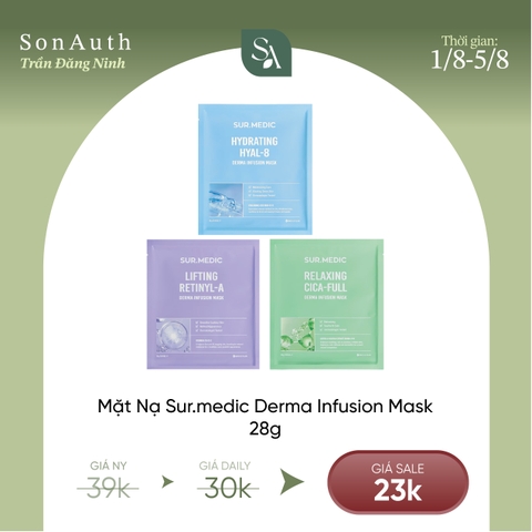 Mặt Nạ Giàu Tinh Chất Sur.Medic Derma Infusion Mask 28g