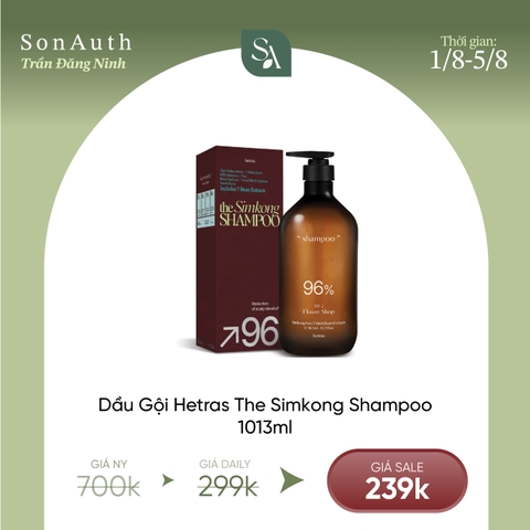 Dầu Gội Thuần Chay Hetras The Simkong Shampoo 1013ml