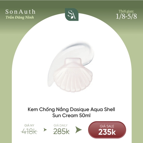 Chống Nắng Kiêm Kem Lót Dasique Aqua Shell Sun Cream 50ml
