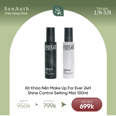 Xịt Khoá Nền Make Up For Ever 24H Shine Control Setting Mist 100ml