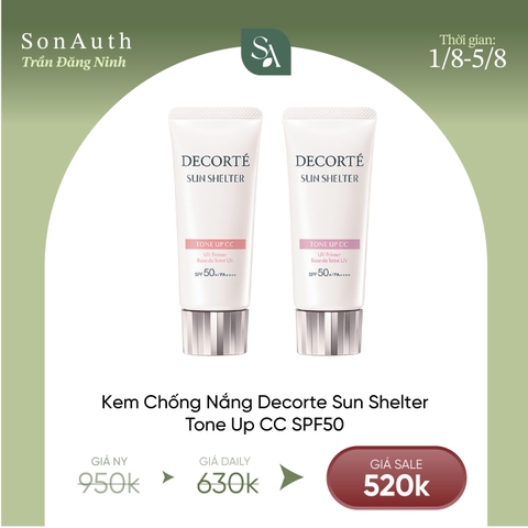 Kem Chống Nắng Nâng Tông Decorte Sun Shelter CC SPF50