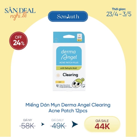 Miếng Dán Mụn Chuyên Biệt Derma Angel Acne Patch 12pcs