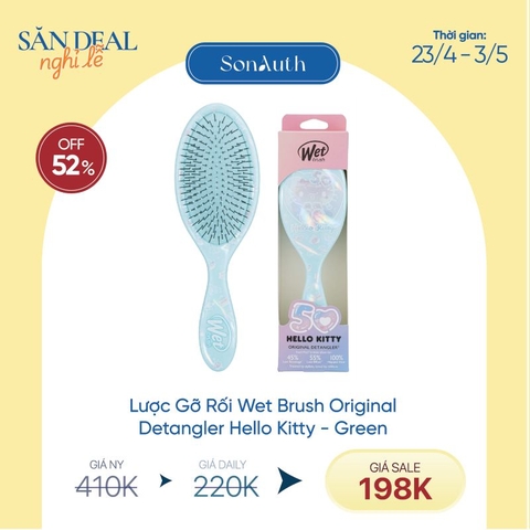Lược Gỡ Rối Wet Brush Original Detangler Hello Kitty 50