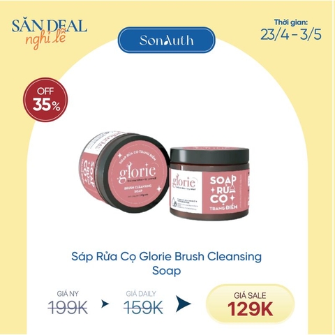 Soap Rửa Cọ Trang Điểm Glorie Brush Cleansing Soap 130g