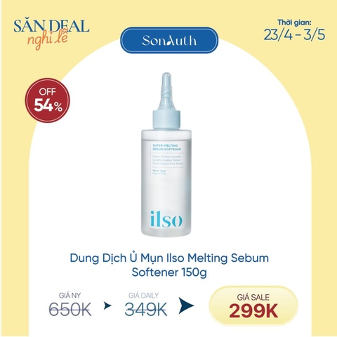 Dung Dịch Ủ Mụn, Bã Nhờn Ilso Melting Sebum Softener 150g