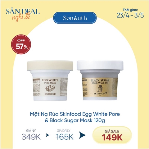 Mặt Nạ Thực Phẩm Thuần Chay Skinfood Wash Off Mask 120g