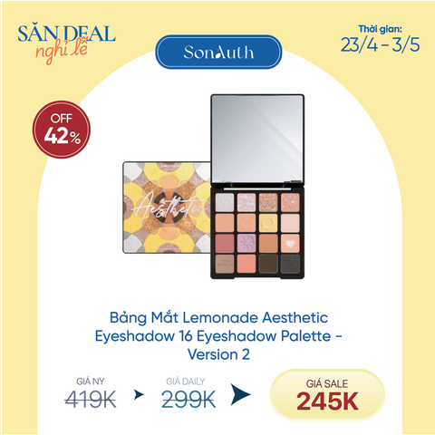 Bảng Mắt Lemonade Aesthetic Eyeshadow Palette - Version 2