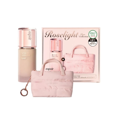 Bộ Trang Điểm Espoir Be Glow Foundation SPF27 Special 30g + Roselight Pouch
