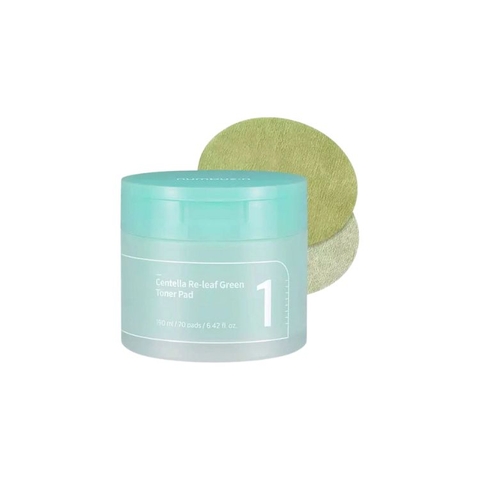 Pad Dưỡng Da Numbuzin No.1 Centella Re-Leaf Green Toner Pad (70 Pads)