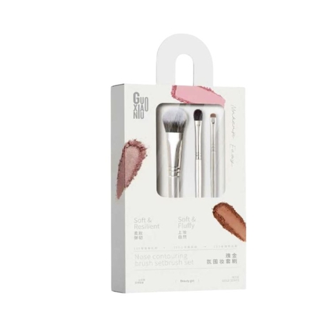 Bộ Cọ Trang Điểm Mắt & Má Guoxiaoniu Rose Gold Glam Brush Set