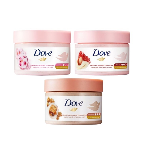Tẩy Da Chết Dove Smoothie Renewal Exfoliator 298g