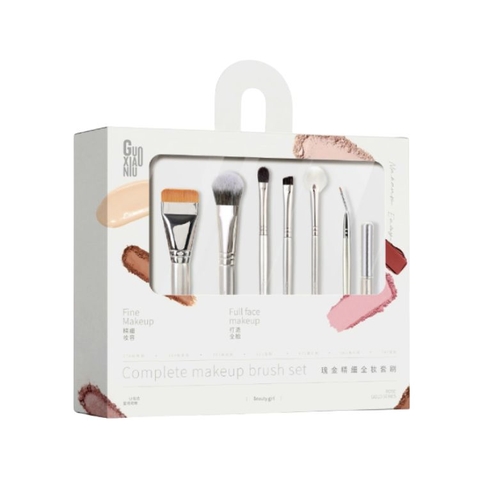Bộ Cọ Trang Điểm Toàn Diện Guoxiaoniu Rose Gold Precision Full Face Brush Set