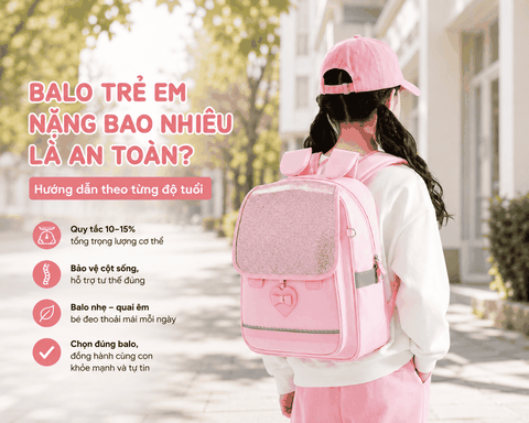 Balo trẻ em nặng bao nhiêu là an toàn?