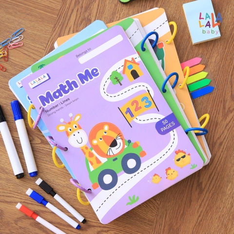 Sách Tô xóa thông minh Math me Neo verison - Lalala baby