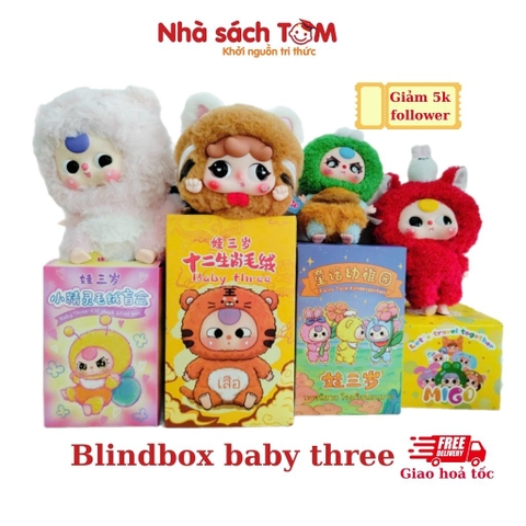 (Hàng sẵn) Đồ chơi Blindbox Baby three nguyên seal, nhiều phiên bản