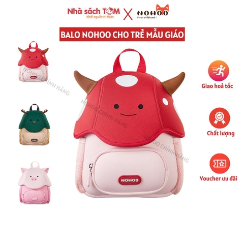 Balo mẫu giáo Nohoo chính hãng siêu nhẹ hình thú dễ thương cho bé từ 2-6 tuổi NB021