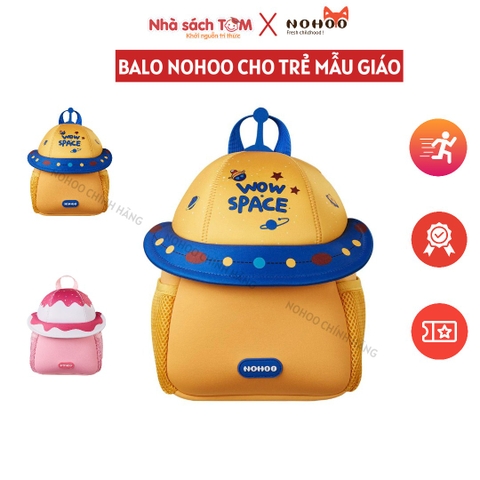 Balo mẫu giáo Nohoo chính hãng siêu nhẹ hình thú dễ thương cho bé từ 2-6 tuổi NHB022