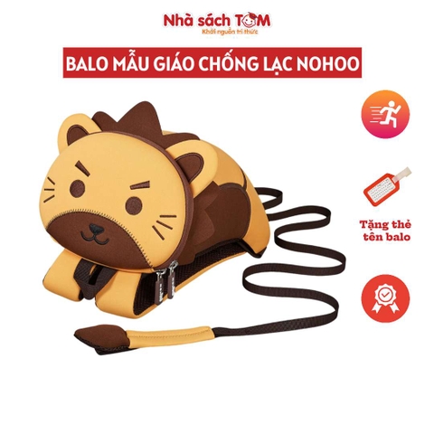 Balo mẫu giáo chống lạc Nohoo chính hãng siêu nhẹ hình thú dễ thương cho bé từ 2-6 tuổi NHB053S
