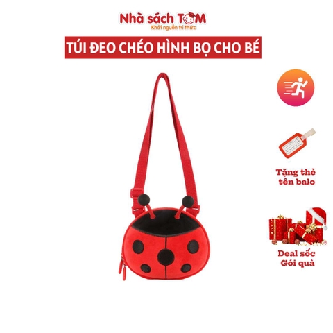 Túi đeo chéo trẻ em hình bọ dễ thương Supercute, túi đeo chéo cho bé 1–12 tuổi, túi mini hoạt hình
