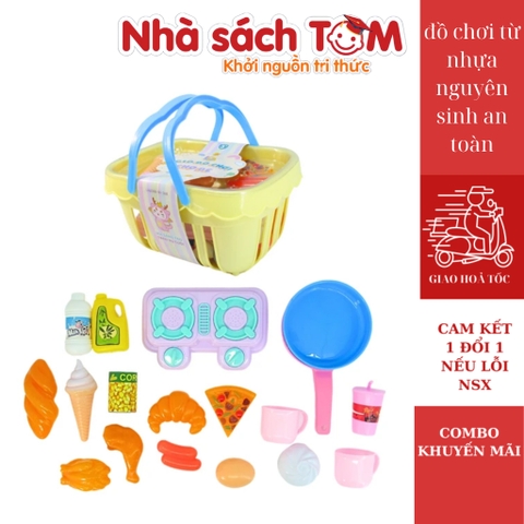 Bộ đồ chơi nấu ăn cho bé, Latoys, đồ chơi nhà bếp an toàn cho bé từ 3 tuổi bằng nhựa nguyên sinh