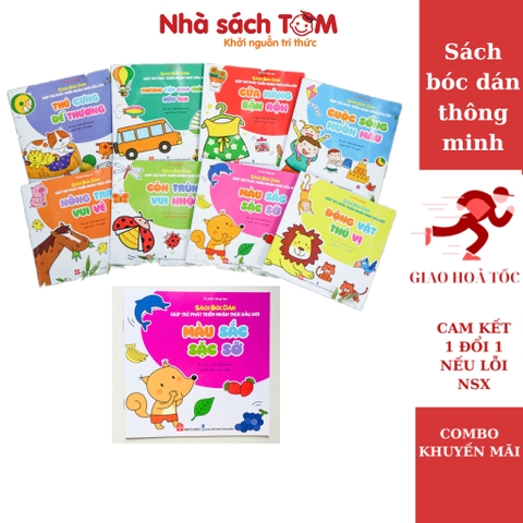 Sách bóc dán giúp trẻ phát triển nhận thức đầu đời - Cho trẻ 3 - 6 tuổi - Đinh Tị Books