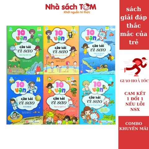 Sách -10 vạn câu hỏi vì sao -Truyện tranh khoa học cho trẻ từ 6 - 15 tuổi - Đinh Tị Books