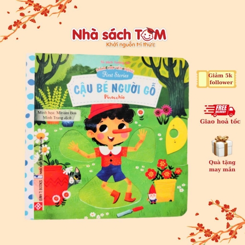 Sách chuyển động First story-Cậu bé người gỗ Pinocchio