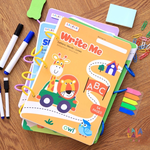 Sách Tô xóa thông minh WRITE ME học tiếng Anh - Lalala baby