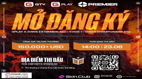 Mở Đăng Ký Giải Đấu CS2 GPlay x ZOWIE eXTREMESLAND 2025 – Stage 1: Cyber Championship SS3